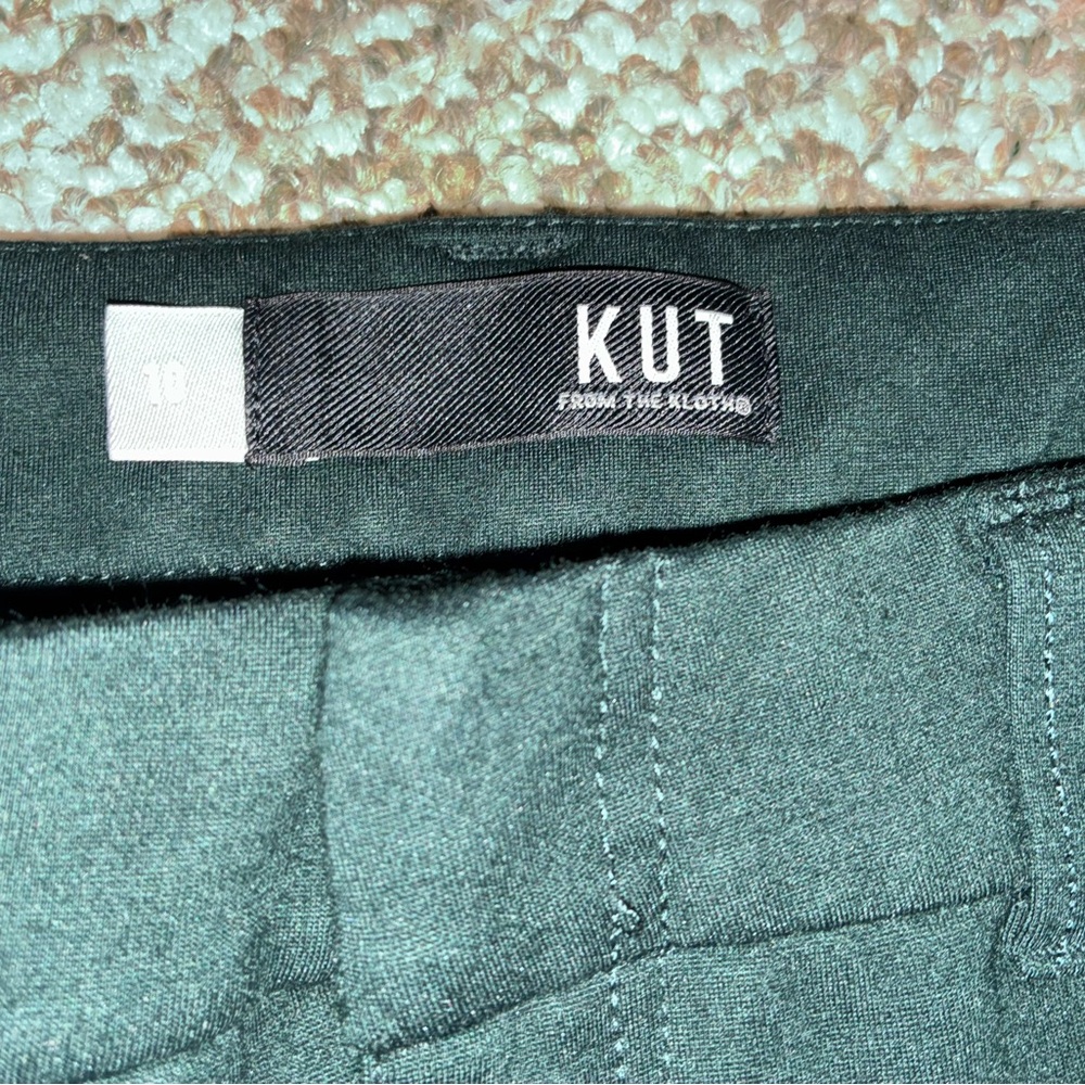 Kut from The Kloth women’s dark green ankle Pants Sz 10 - Picture 3 of 5